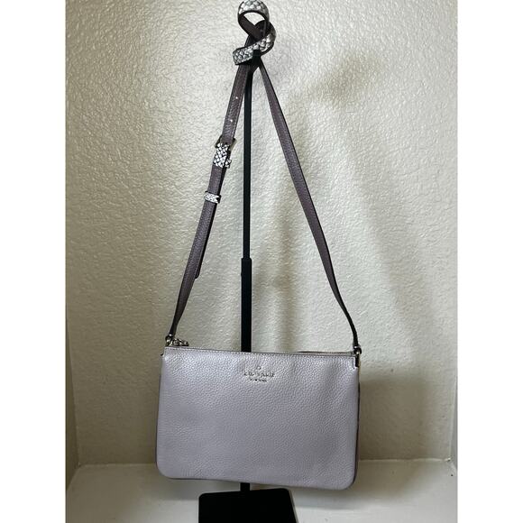 Kate Spade "Jackson Mixed Material Gusset" Crossbody - excellent condition - Picture 2 of 7